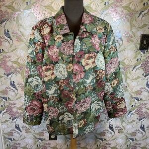 Floral quilted jacket